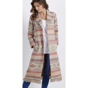 Soft Surroundings Ranch House Blanket Coat Luna Duster Women’s Size MP